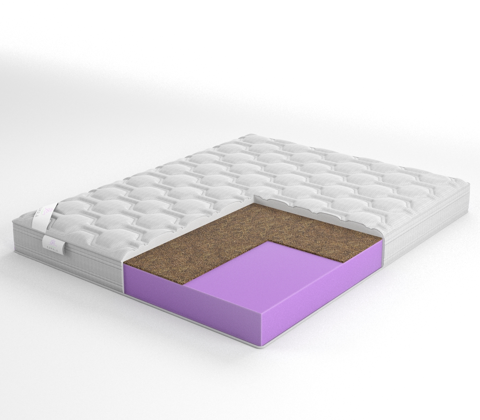 

Матрас Kamala Basis 120х200 серии Эко, Бежевый;белый;серый;серебристый, Basis