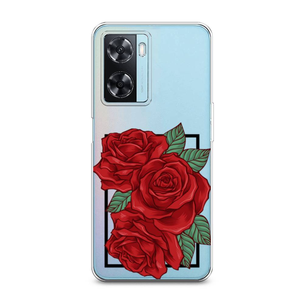 

Чехол на Oppo A57 4G "Три алые розы", Красный, 2511550-2