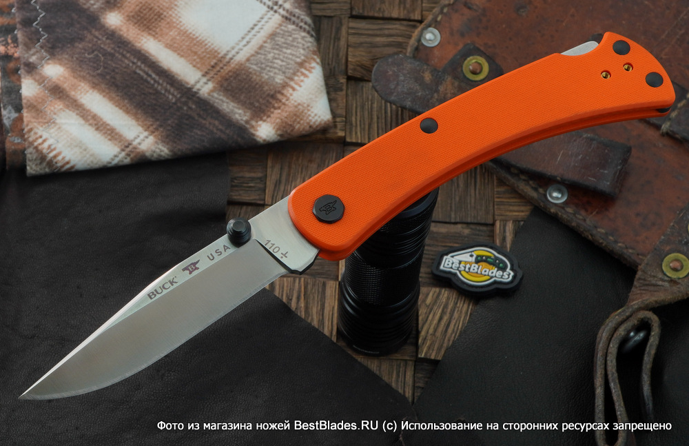 Складной нож Buck 110 Slim Pro TRX Orange