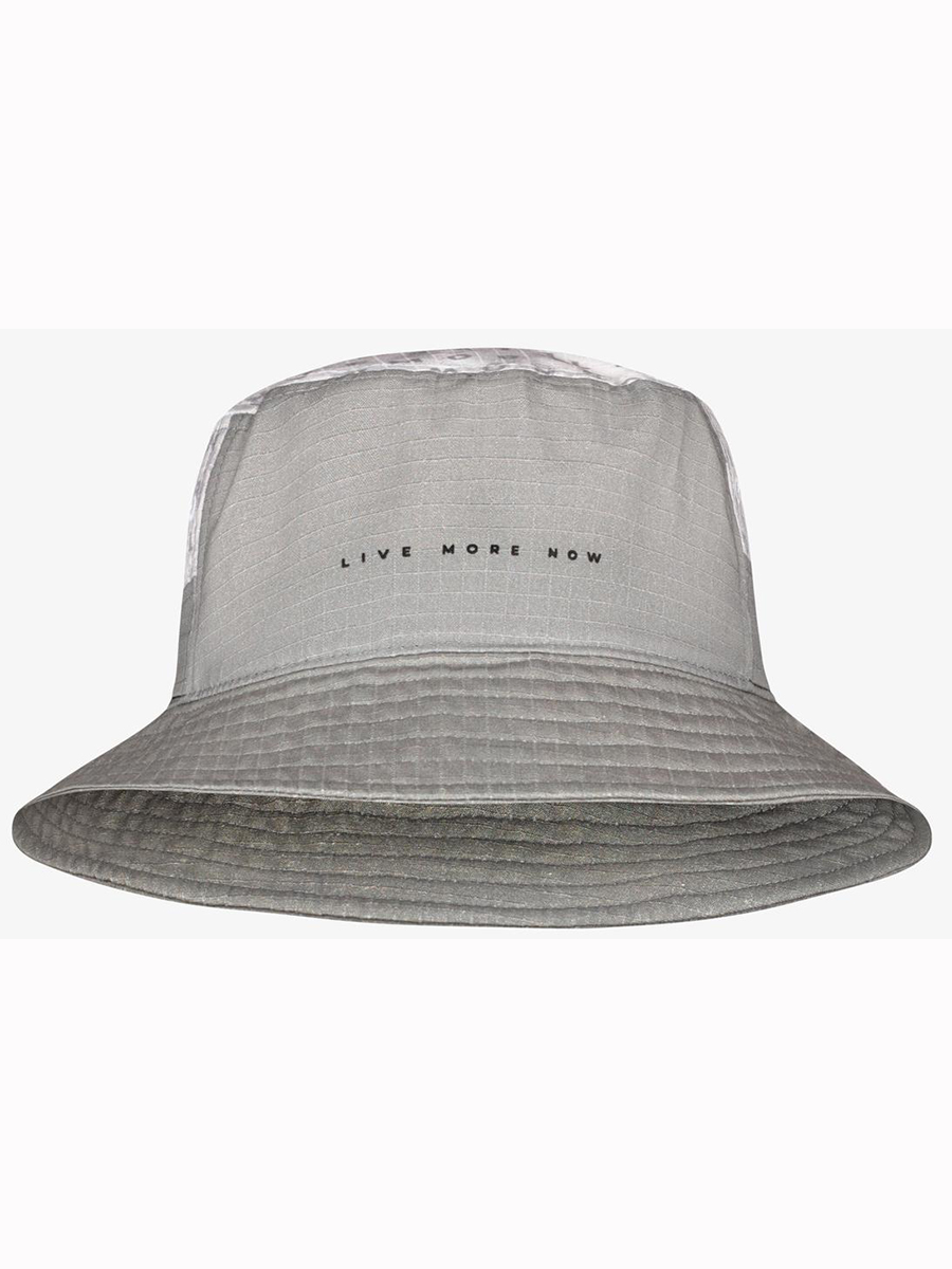 Панама мужская Buff Sun Bucket Hat Zigor Lmn серая / черная, р. L