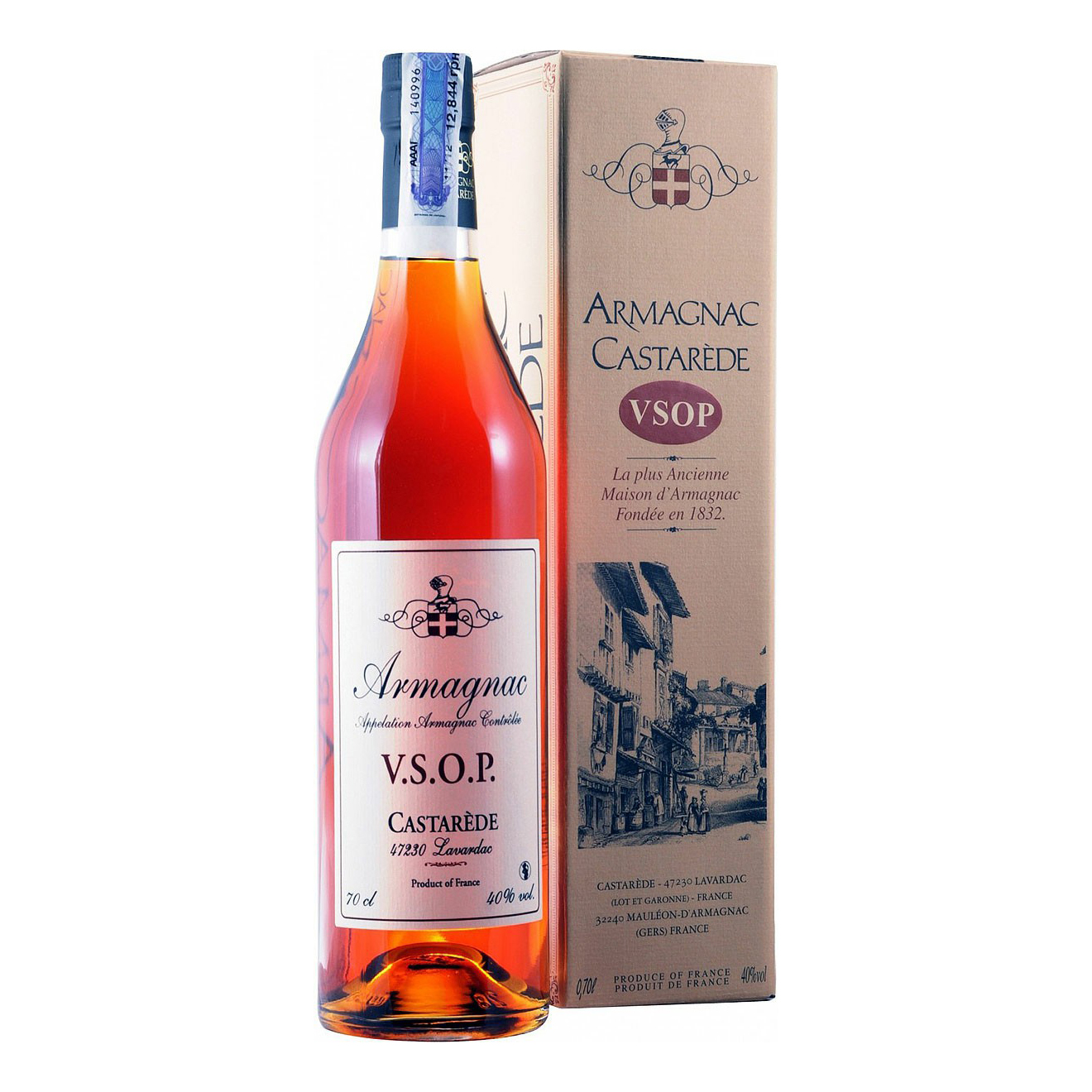 

Арманьяк Armagnac Castarede VSOP 40% 0,7 л