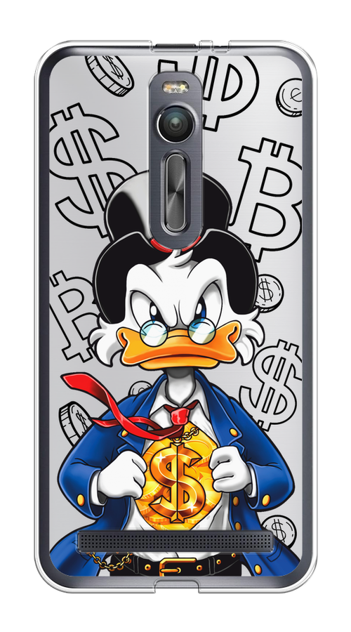 

Чехол на Asus Zenfone 2 ZE550ML/ZE551ML "Scrooge Goldman", Черный;белый;синий, 40550-1