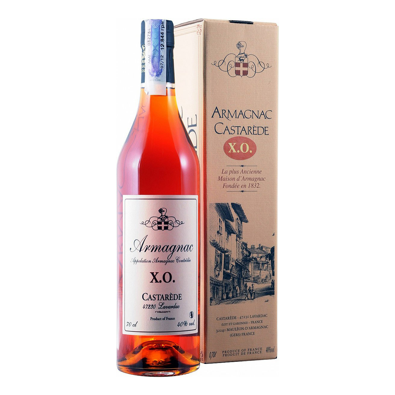 

Арманьяк Armagnac Castarede XO 40% 0,7 л