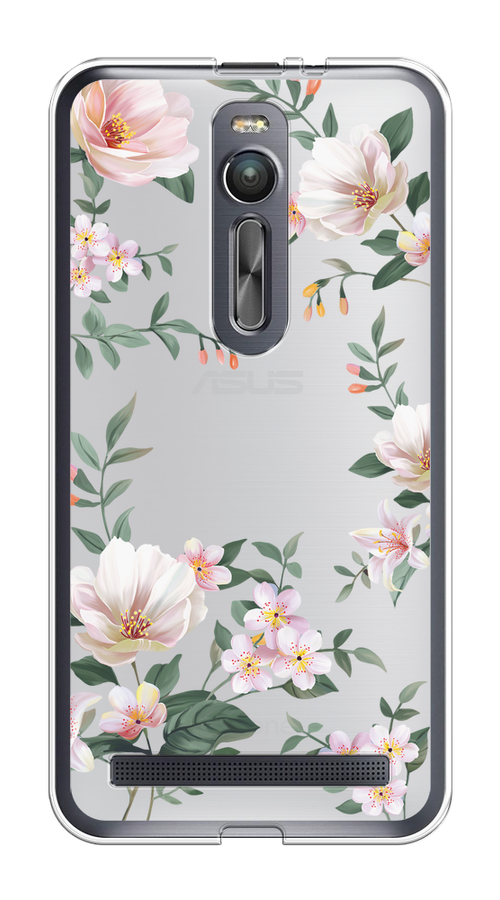 

Чехол на Asus Zenfone 2 ZE550ML/ZE551ML "Beautiful white flowers", 40550-1