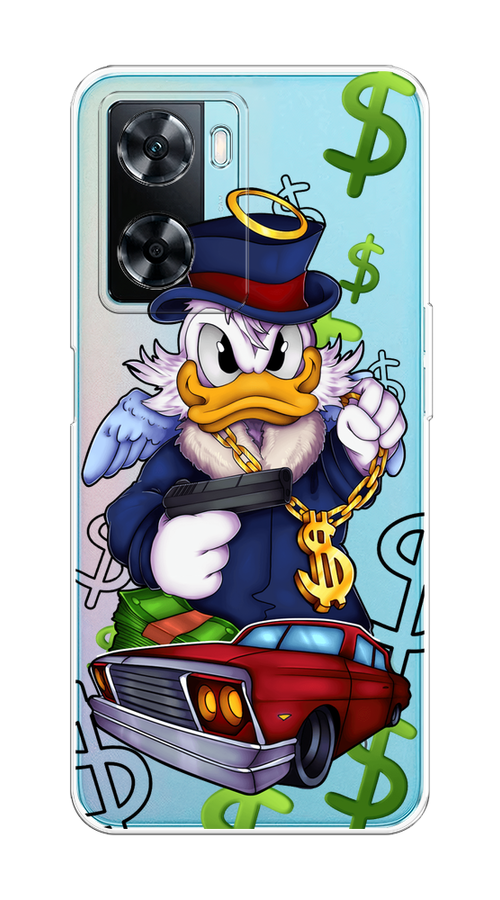 

Чехол на Oppo A57 4G "Scrooge McDuck with a Gold Chain", Красный;синий;белый, 2511550-6