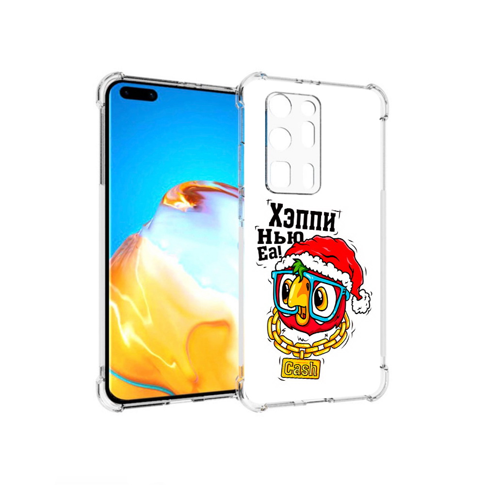 Чехол MyPads Tocco для Huawei P40 Pro+ Хэппи нью еа