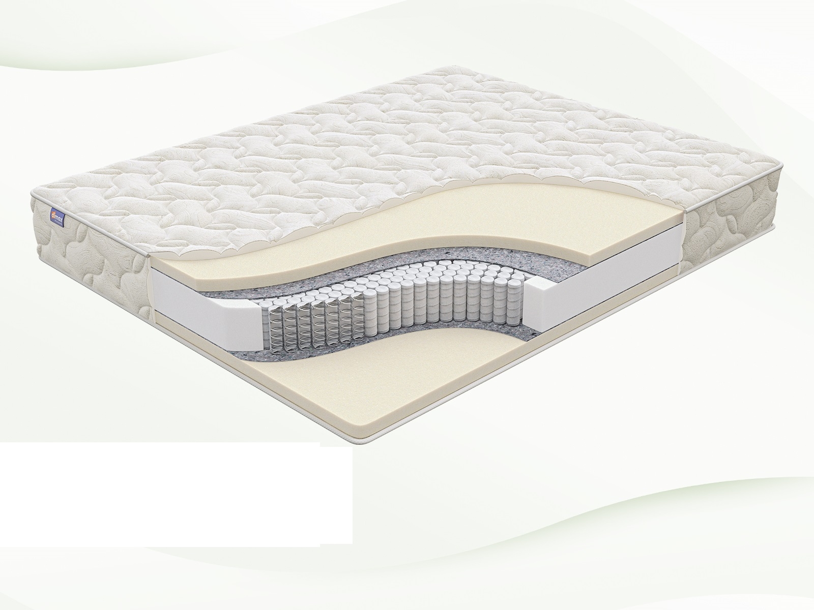 

Матрас Dimax Элемент Мемо 140х200, Бежевый;белый;серый;серебристый, Элемент Мемо