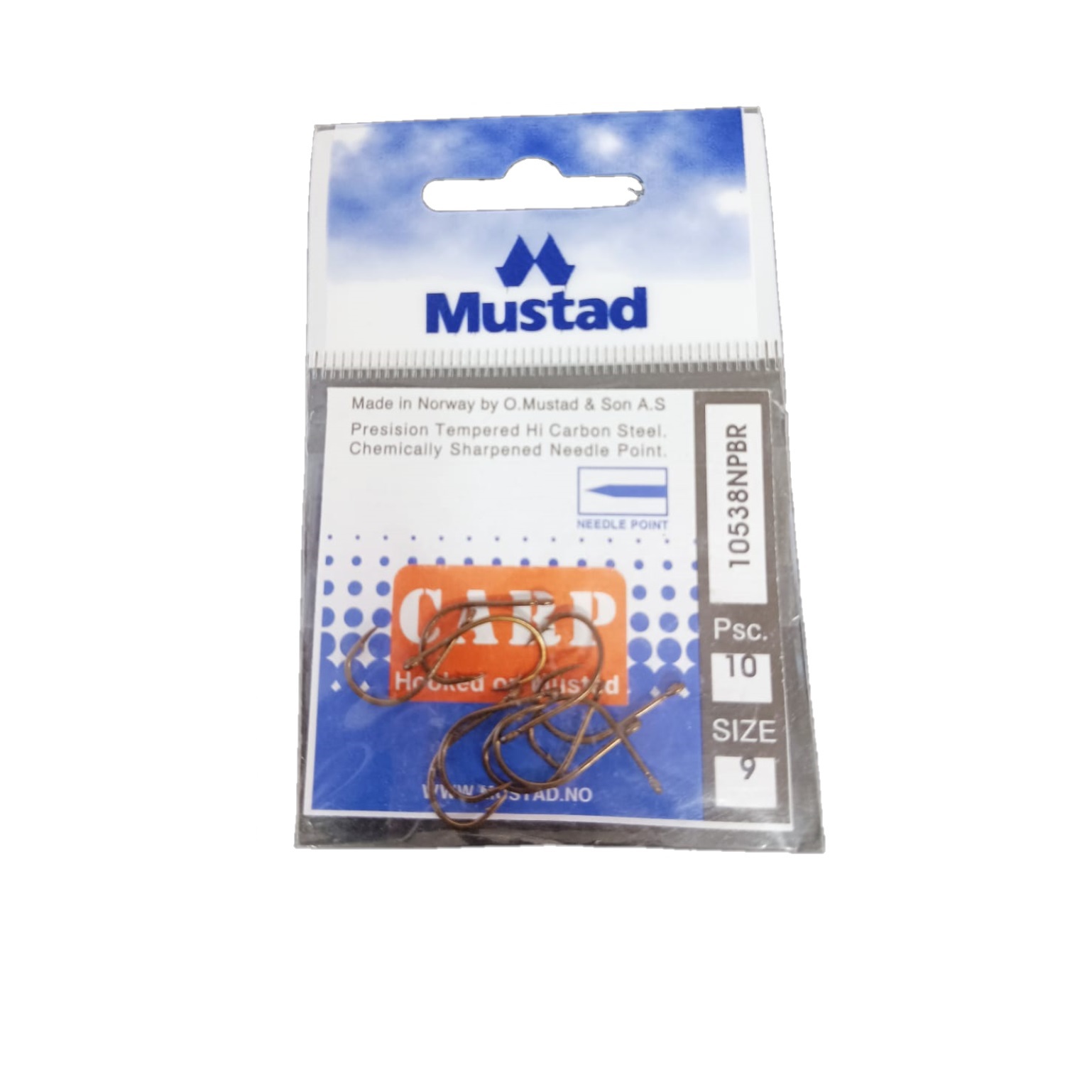 

Крючок одинарный MUSTAD 10538 NPBR №9 упаковка 10 шт.