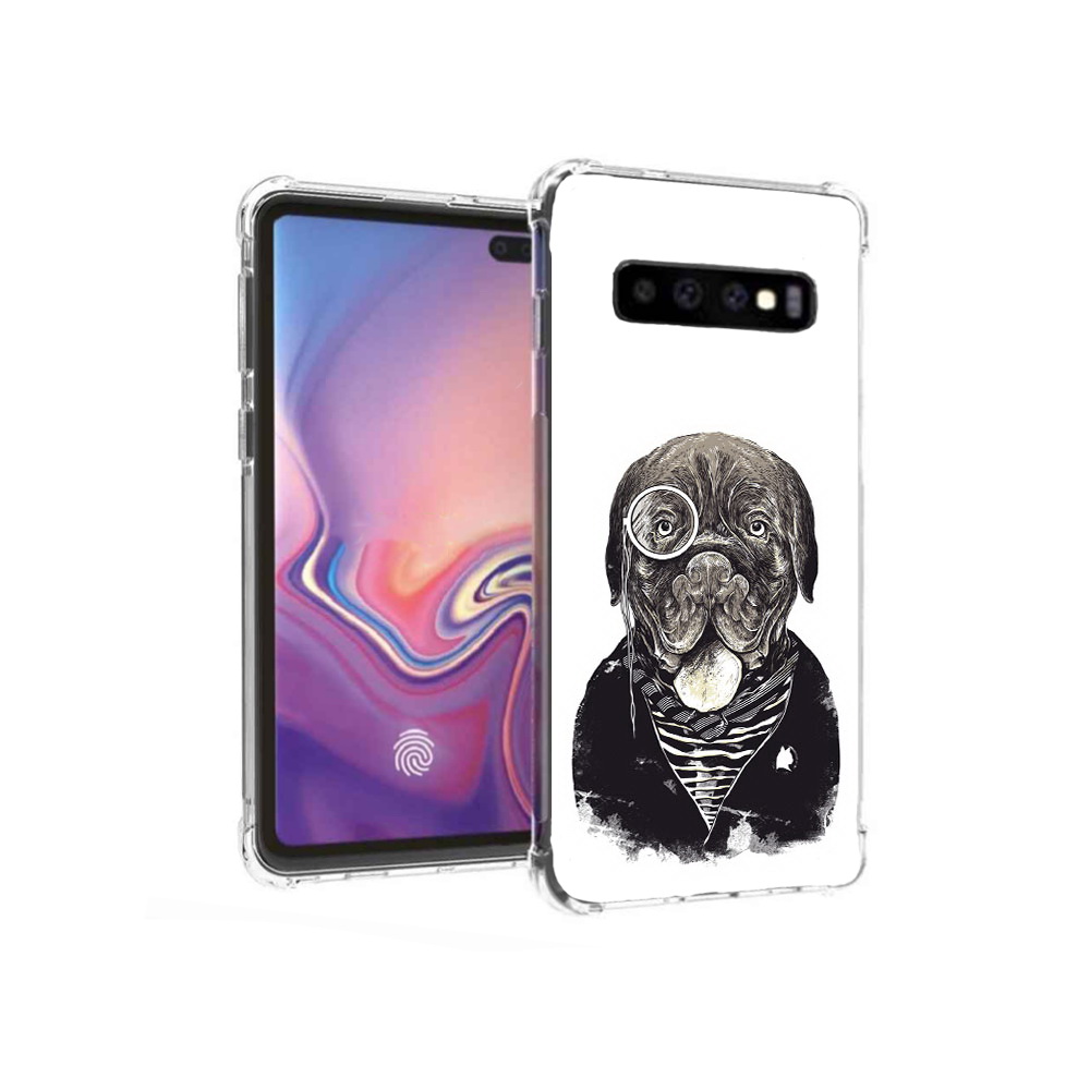 

Чехол MyPads Tocco для Samsung Galaxy S10+ солидный песик (PT125670.500.615), Прозрачный, Tocco