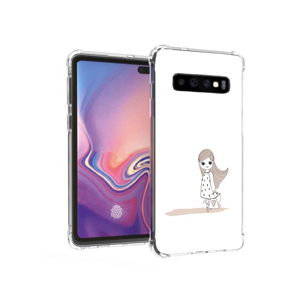 Чехол MyPads Tocco для Samsung Galaxy S10+ Девочка с сумкой (PT125670.500.61)