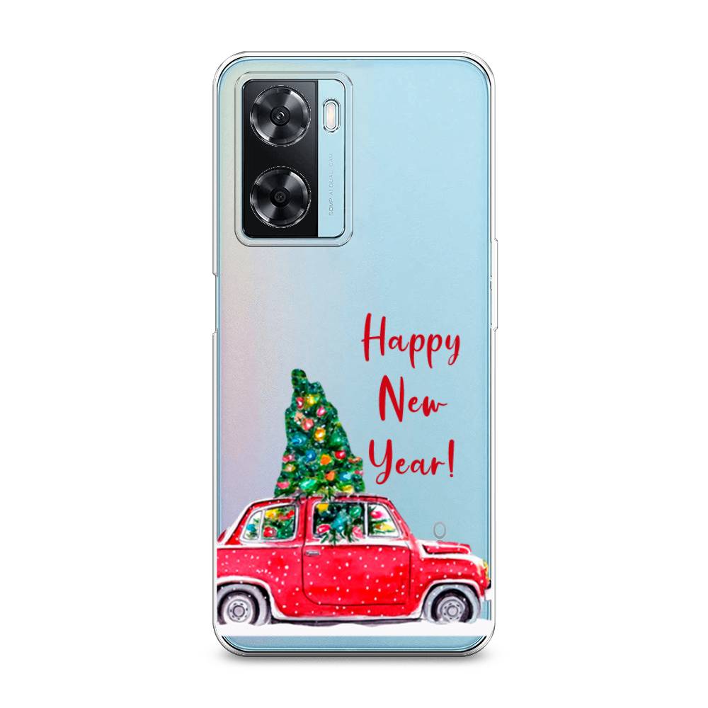 

Чехол на Oppo A57 4G "Happy New Year", Красный;зеленый, 2511550-5