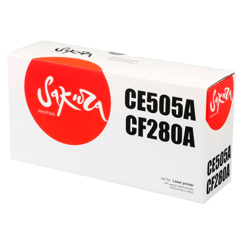 

Картридж для лазерного принтера SAKURA (SACE505A/CF280A) черный, совместимый