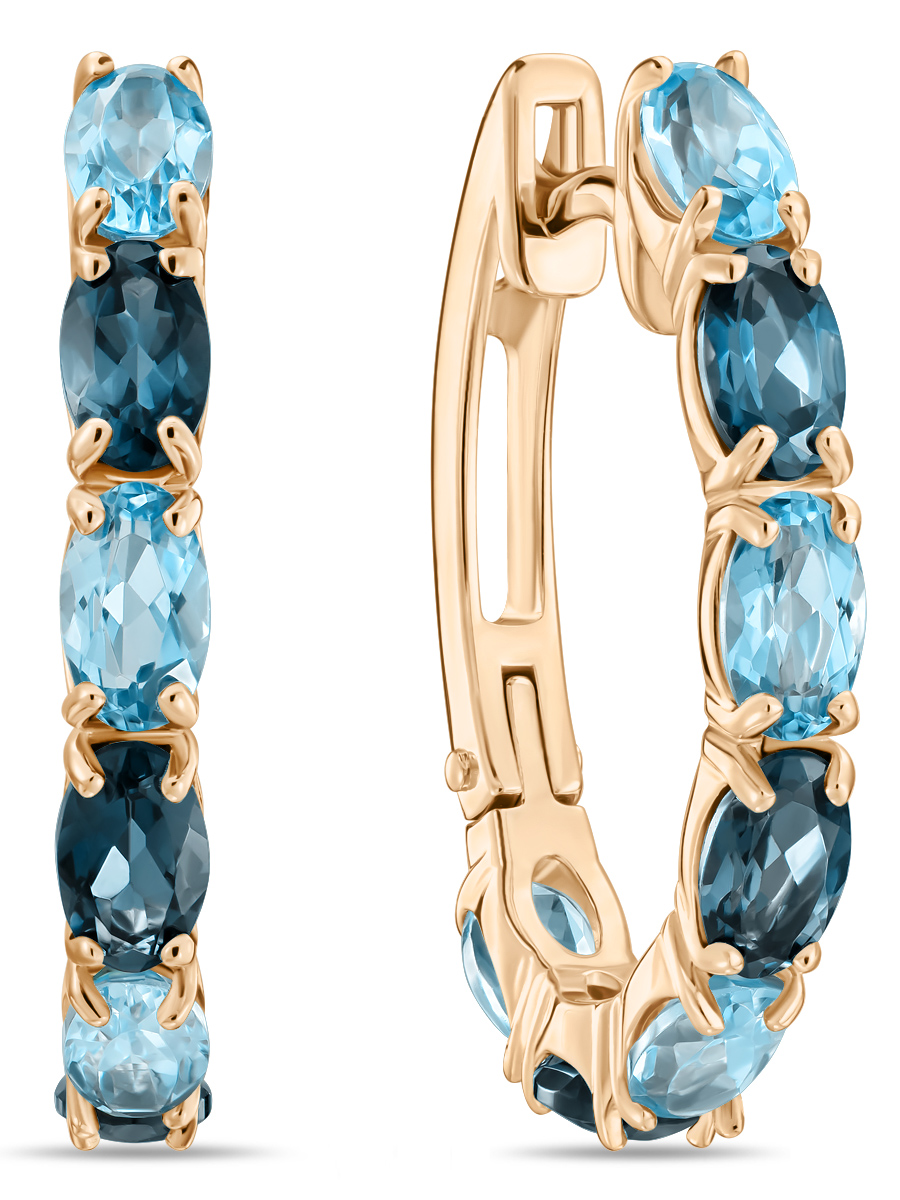 

Серьги из золота MIUZ Diamonds E2020-098606, топаз, E2020-098606