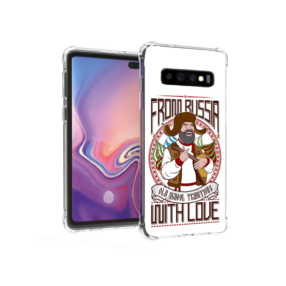 

Чехол MyPads Tocco для Samsung Galaxy S10+ русский мужчина (PT125670.500.590), Прозрачный, Tocco