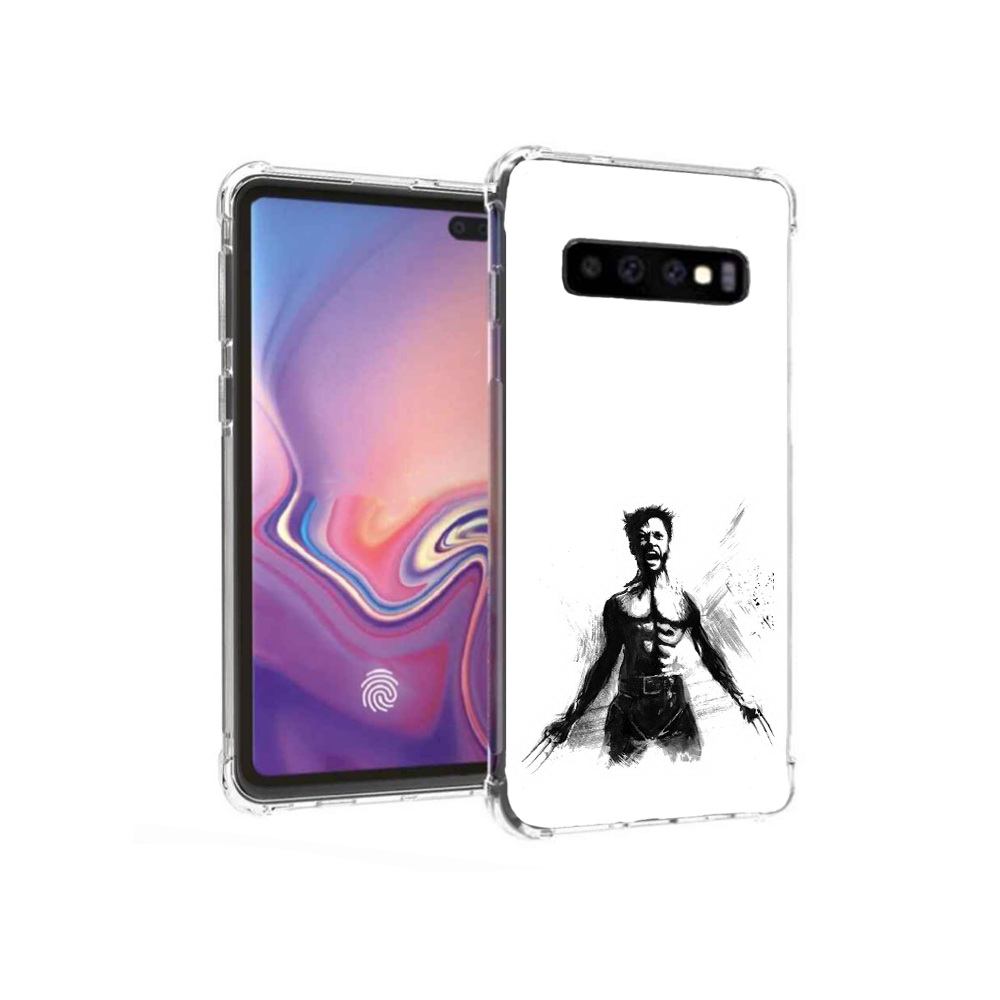 

Чехол MyPads Tocco для Samsung Galaxy S10+ росомаха (PT125670.500.587), Прозрачный, Tocco