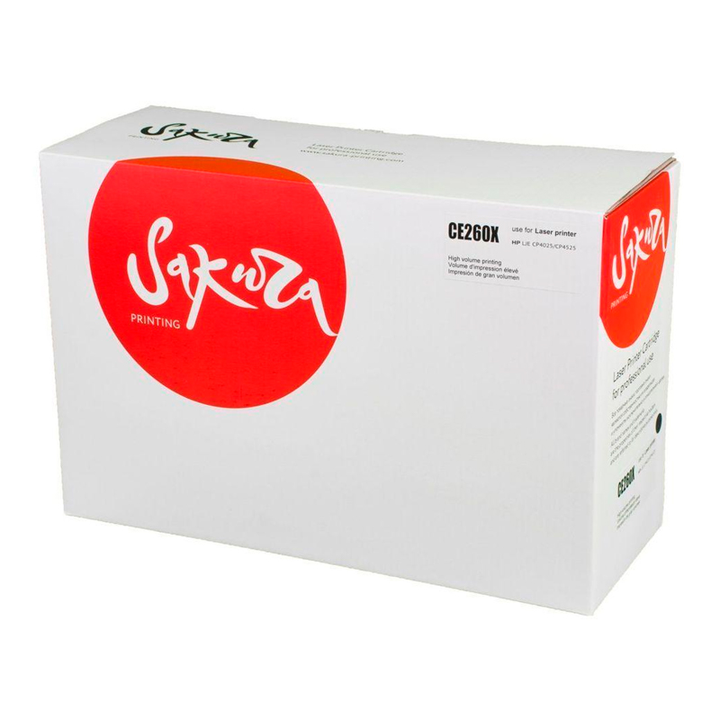 

Картридж для лазерного принтера SAKURA (SACE260X) черный, совместимый