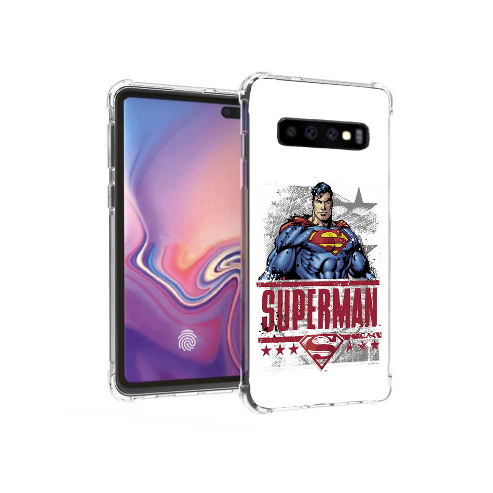

Чехол MyPads Tocco для Samsung Galaxy S10+ рисунок супермен (PT125670.500.583), Прозрачный, Tocco