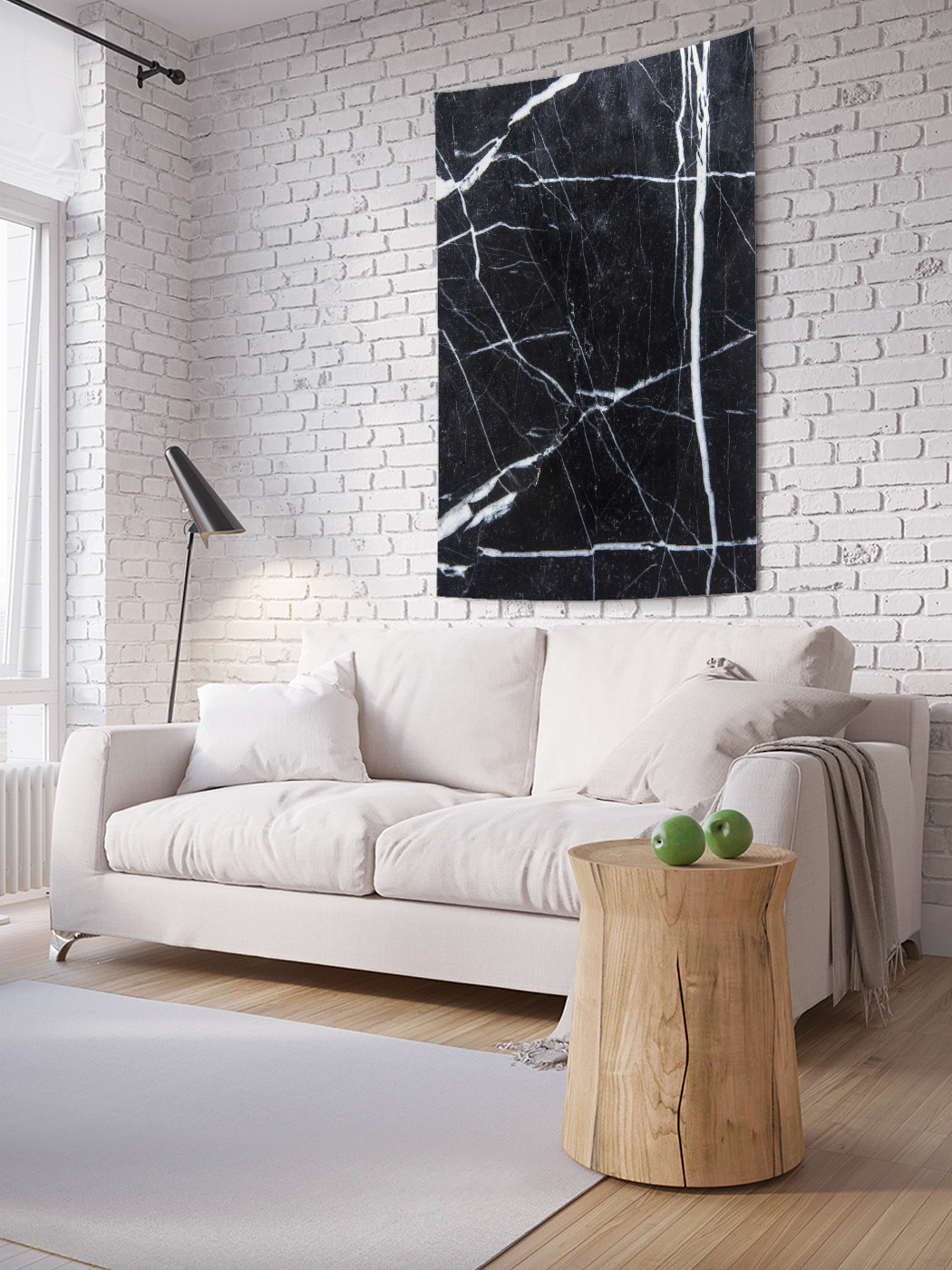 

Вертикальное фотопанно на стену JoyArty Штрихи на мраморе 100x150 см, Штрихи на мраморе