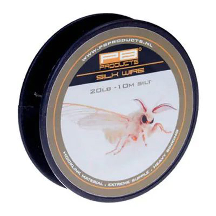 фото Поводковый материал pb products silk wire / 20lb / 10m - silt none