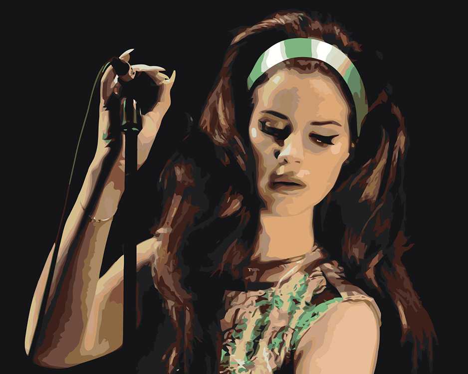 

Картина по номерам Цветное Lana Del Rey Лана Дель Рей: на сцене