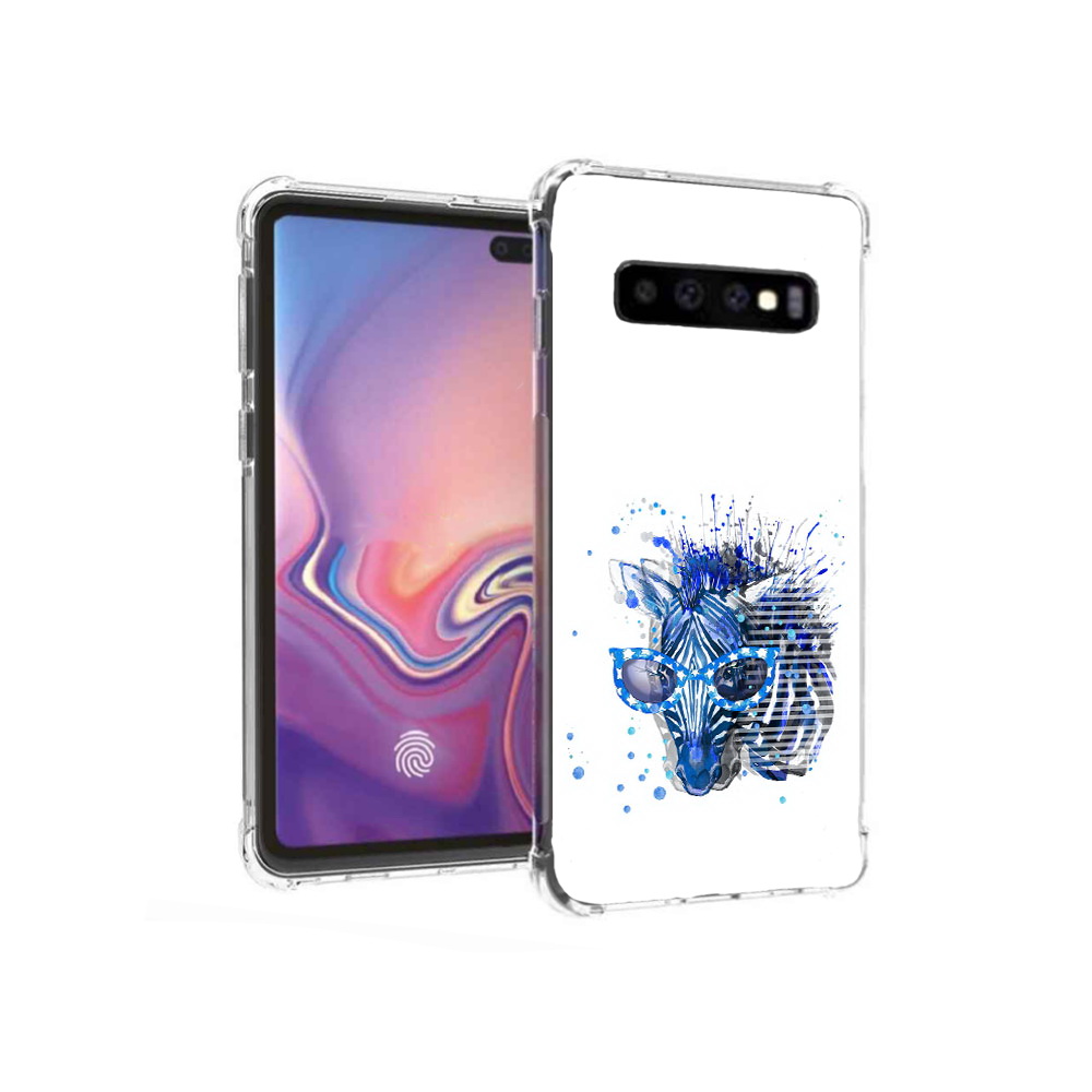 Чехол MyPads Tocco для Samsung Galaxy S10+ расплывчатая зебра (PT125670.500.577)