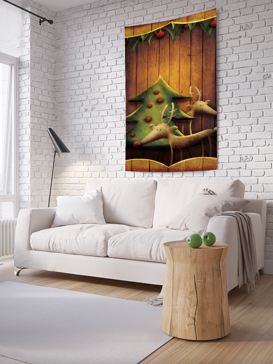 

Вертикальное фотопанно на стену JoyArty Деревянные поделки 100x150 см, Деревянные поделки