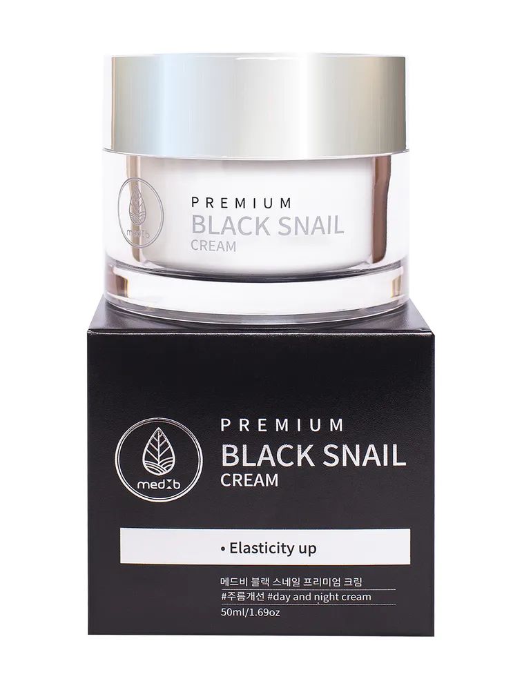 Крем для лица Med B Premium Cream Black Snail с экстрактом муцина улитки 50 мл эссенция 3w clinic snail с экстрактом улитки 60 мл