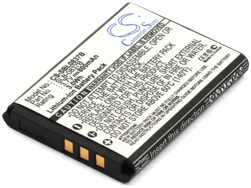 

Аккумулятор для фотоаппарата Samsung SLB-0837(B), SLB-0837B, CS-SBL0837B, SLB-0837(B), SLB-0837B
