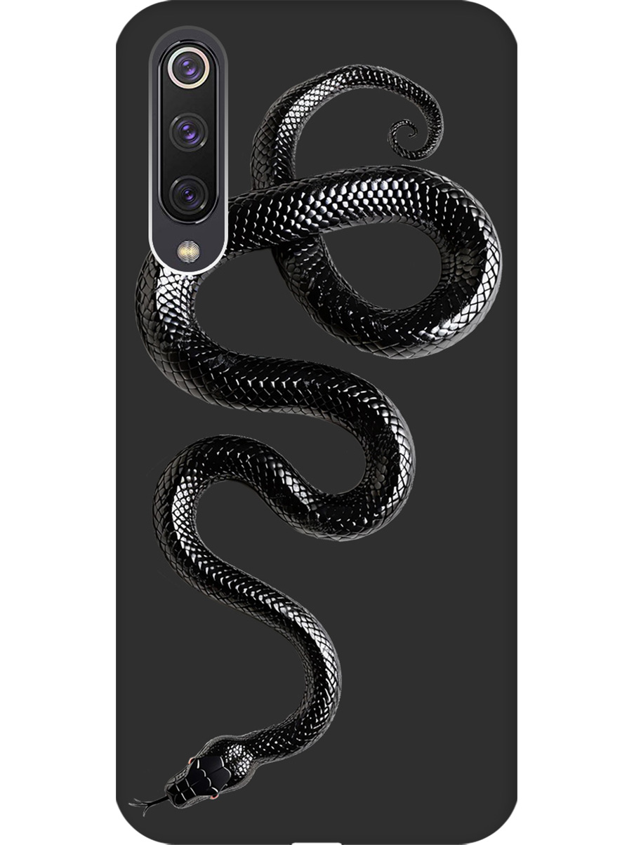 

Силиконовый чехол на Xiaomi Mi 9 SE с принтом "Черная мамба" матовый черный, 721347513