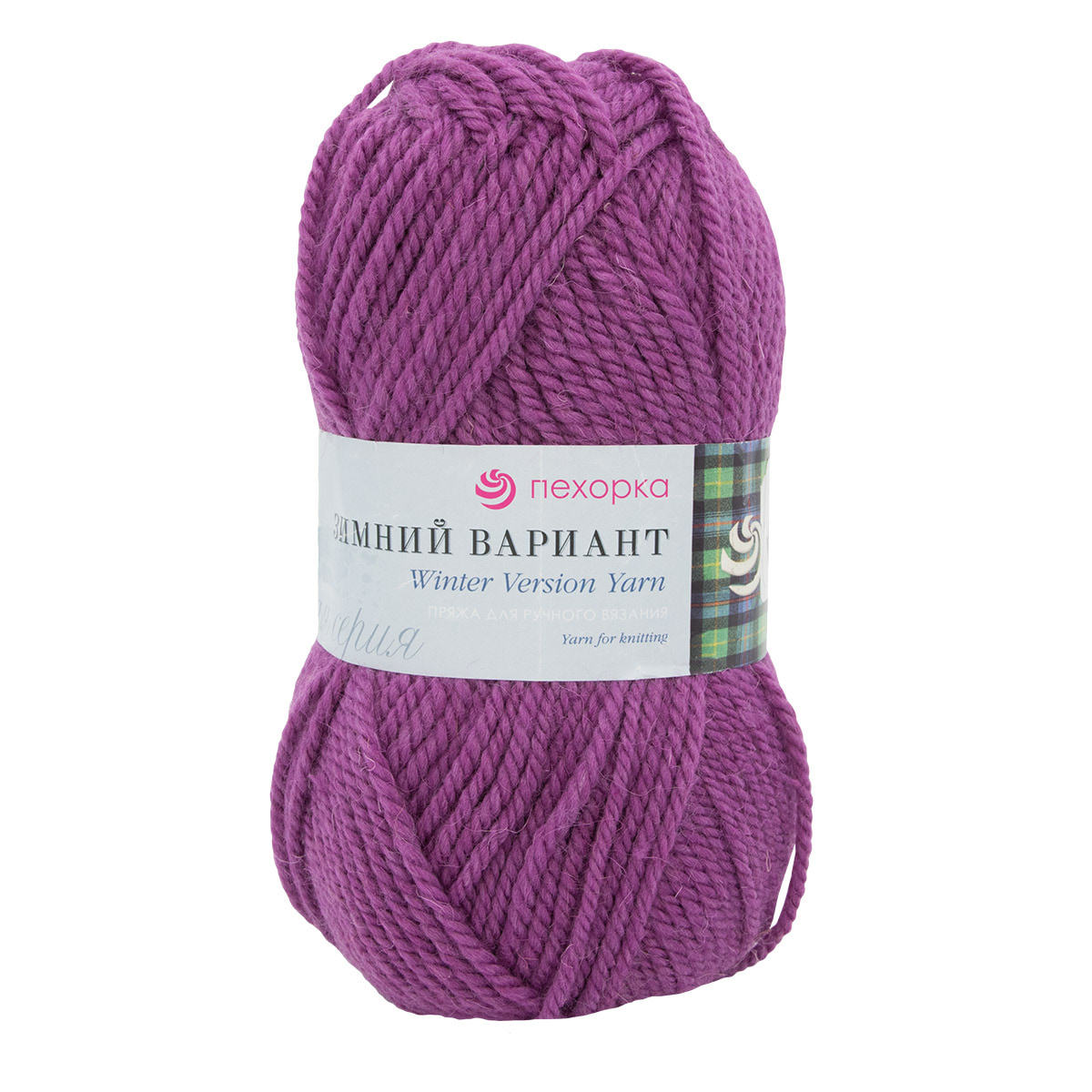 

Пряжа Пехорка 'Зимний вариант', 100 г, 100 м (шерсть) (575 ярко-лиловый), 10 мотков