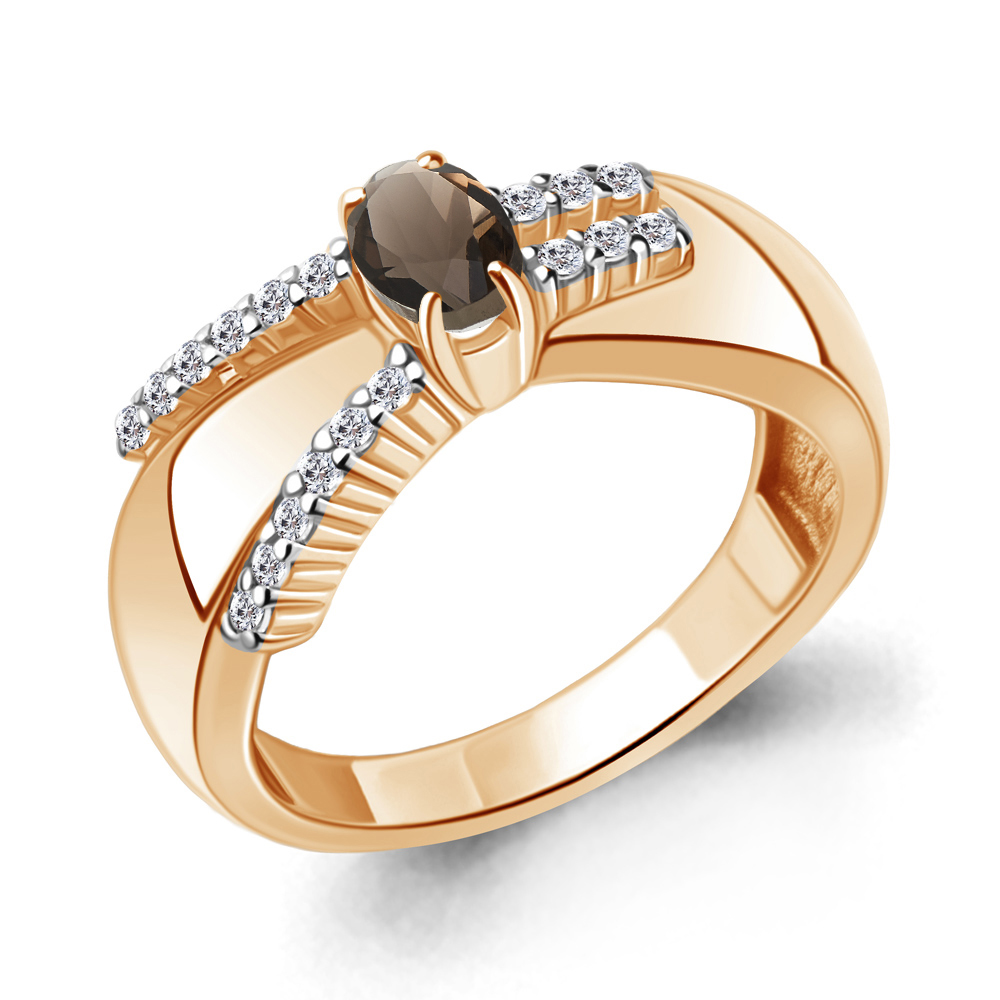

Кольцо из серебра с кварцем Aquamarine Aquamarine 6967701А_925_з р, 6967701А_925_з
