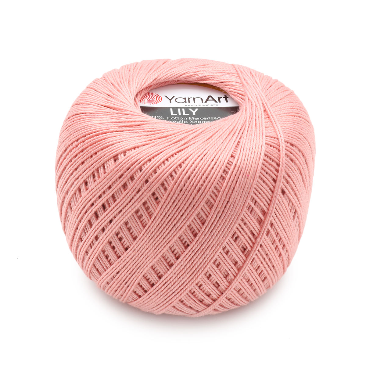 

Пряжа YarnArt 'Lily', 50 г, 225 м (100% хлопок) (4105 розовый), 8 мотков