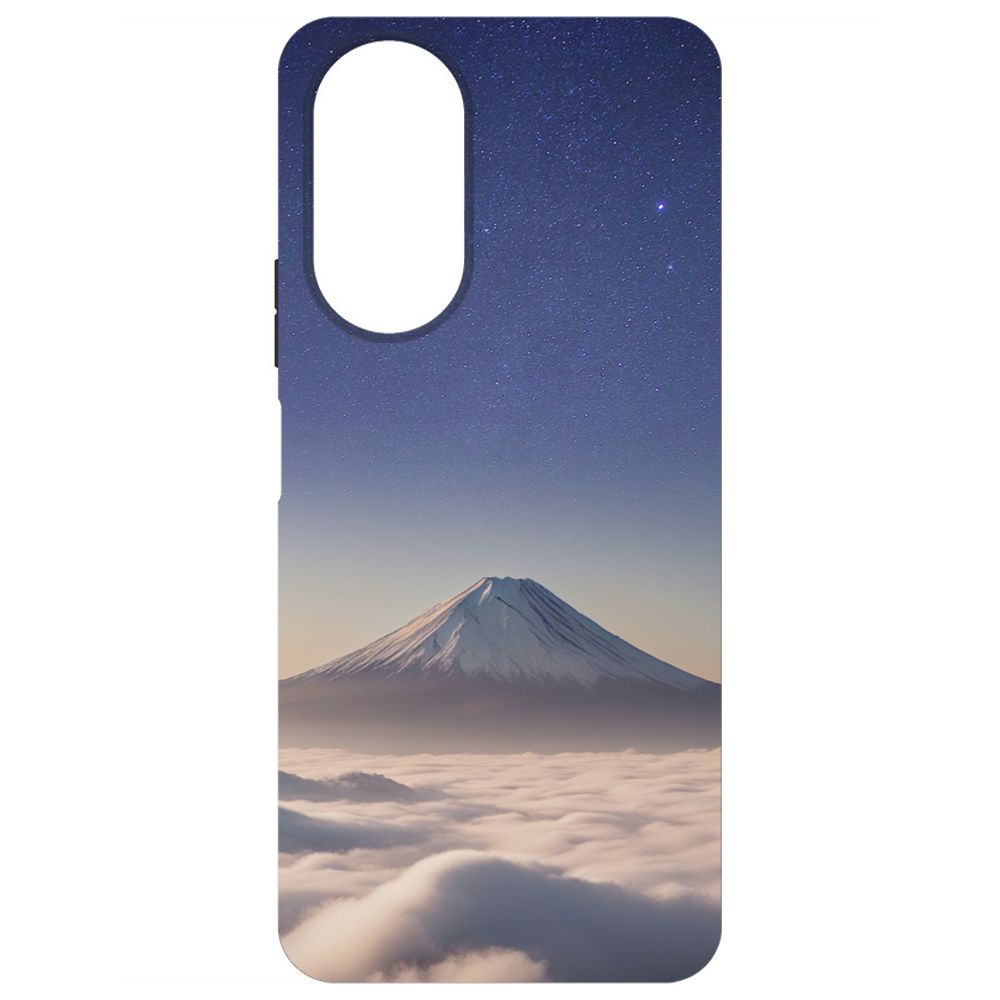 

Чехол-накладка Krutoff Soft Case Япония, Фудзияма для Honor X7 черный