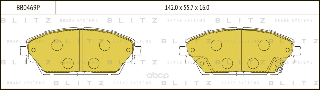 

Колодки Пер.Mazda 3 13=> Blitz Арт. Bb0469P