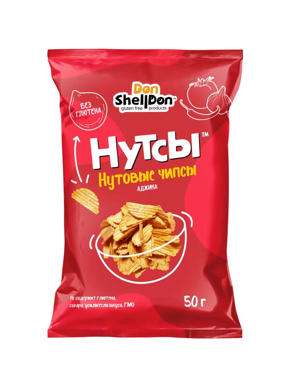 

Чипсы нутовые ВкусВилл Лук и зелень 50 г