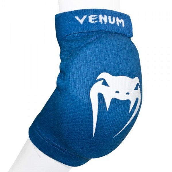 фото Налокотники venum "kontact" elbow protector - cotton blue (пара)