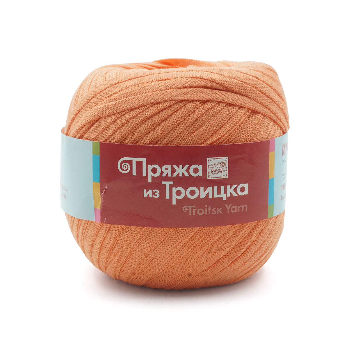 

Пряжа из Троицка 'Итальянская' 200г, 165м (100% хлопок) (0426 светло-оранжевый), 5 мотков