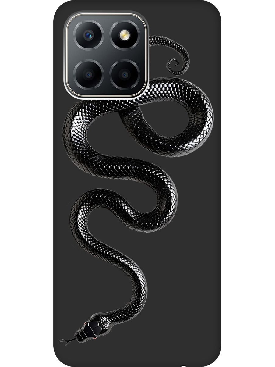 

Силиконовый чехол на Honor X6 / X8 5G с принтом "Черная мамба" матовый черный, 762092213