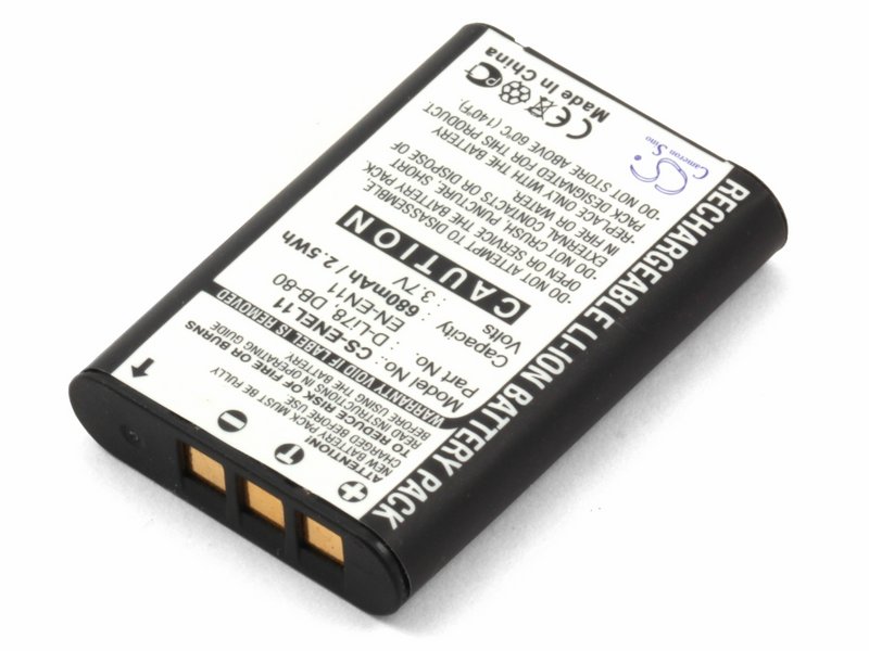 

Аккумулятор для фотоаппарата D-Li78, EN-EL11, Li-60B, CS-ENEL11, D-Li78, DB-80, DB-L70, EN-EL11, Li-60B