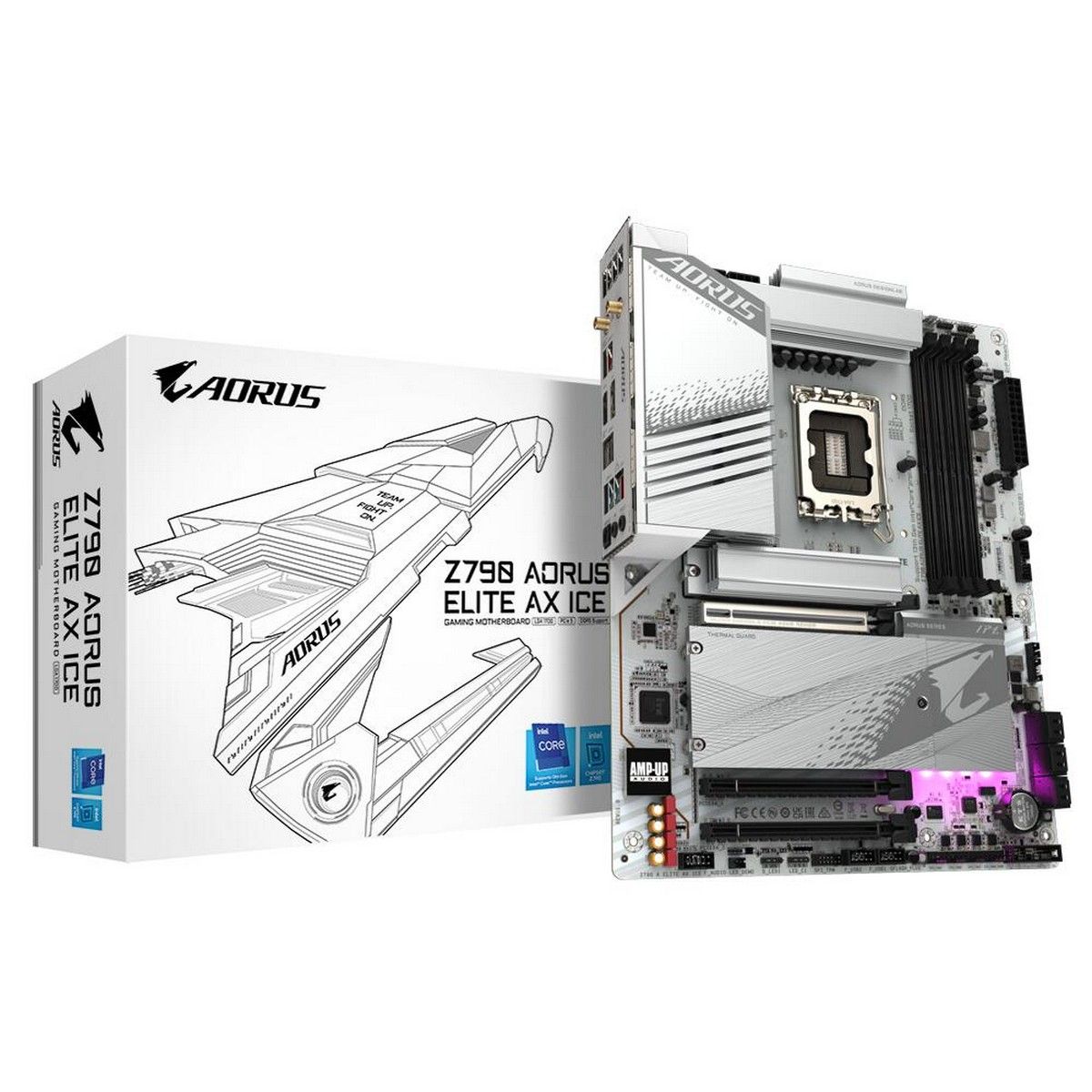 

Материнская плата GIGABYTE Z790 AORUS ELITE AX ICE, Z790 AORUS ELITE AX ICE