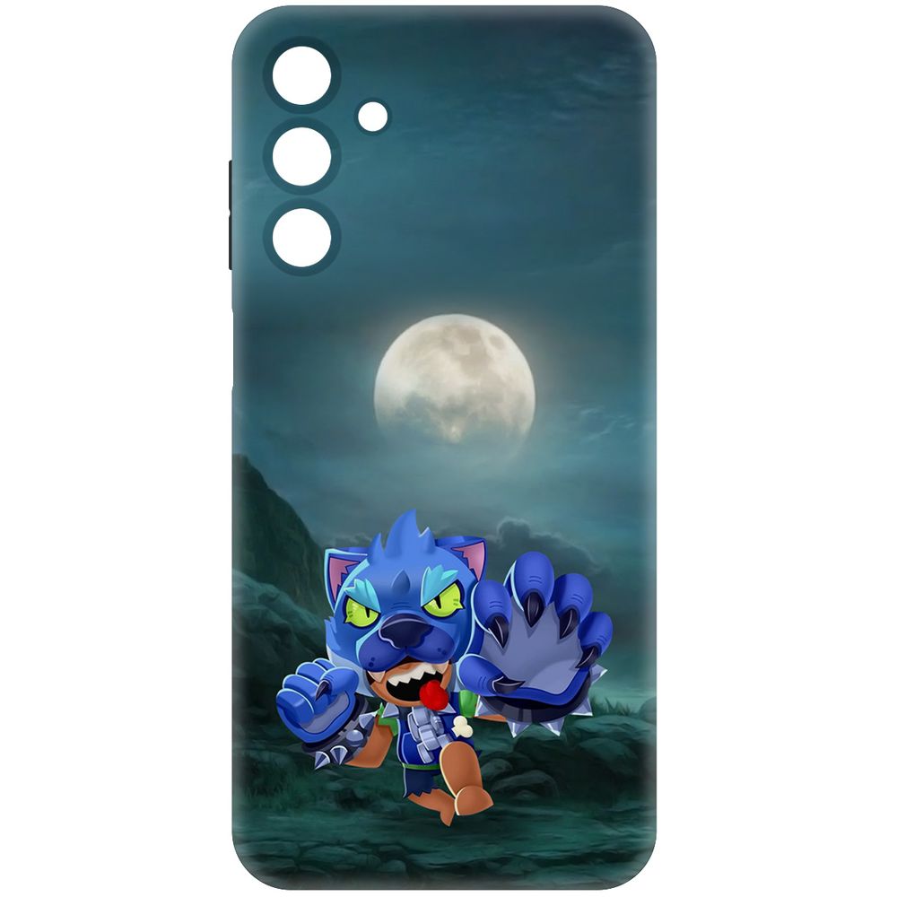 Чехол-накладка Krutoff Soft Case Brawl Stars - Оборотень Леон для Samsung Galaxy M15 600022826524 черный