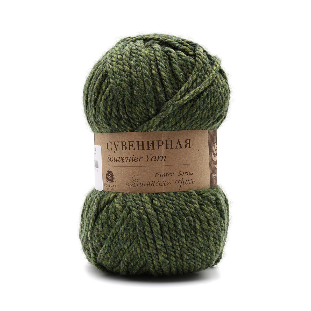 

Пряжа Пехорка 'Сувенирная', 200 г, 160 м (шерсть, акрил) (1123 лесной меланж), 5 мотков