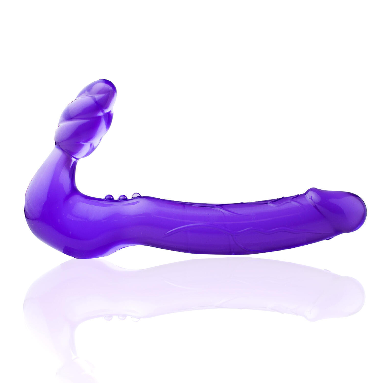 фото Безремневой страпон hot planet jason, фиолетовый 20 см