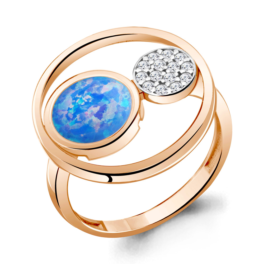 

Кольцо из серебра с фианитом Aquamarine Aquamarine 6950097А_925_з р, 6950097А_925_з