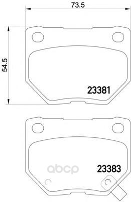 

Колодки Тормозные Дисковые Задн Subaru: Impreza Наклонная Задняя Часть 2.5/2.5 4Wd 08-;Imp