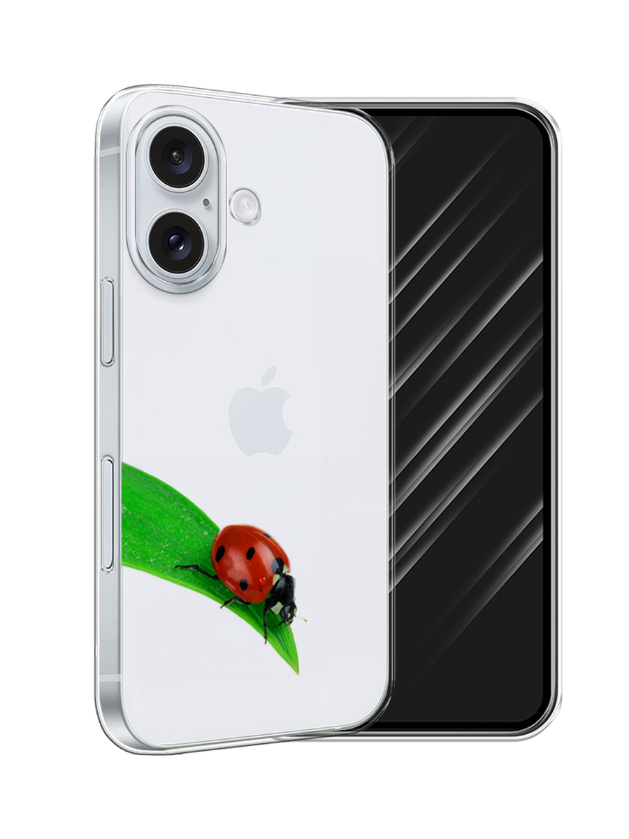 

Чехол Awog на Apple iPhone 16 "На счастье", Белый;красный;зеленый, 16050-1