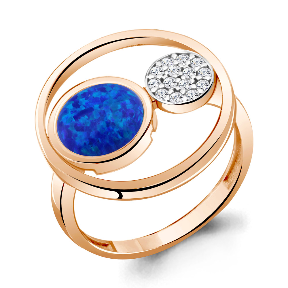 

Кольцо из серебра с фианитом Aquamarine Aquamarine 6950095А_925_з р, 6950095А_925_з