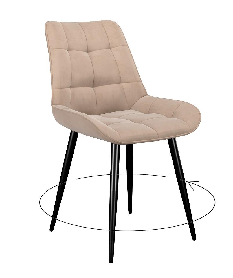 

Стул поворотный DikLine 226 B03 Beige комплект 2 шт, ножки черные, 226 B03