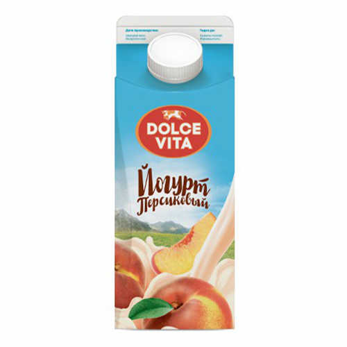 

Йогурт питьевой Dolce Vita персиковый 2,5% 900 г
