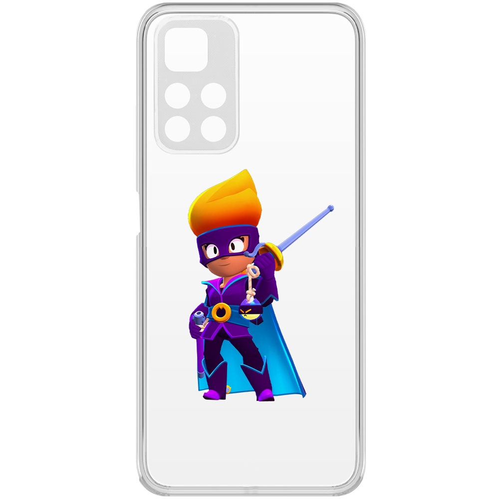 

Чехол-накладка Brawl Stars-Амбер де Ла Вега для Xiaomi Redmi Note 11 Pro+ 5G, Прозрачный